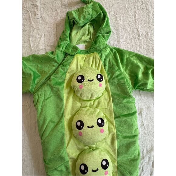 Spirit Green Pea Pod Kids Costume - Picture 6 of 8